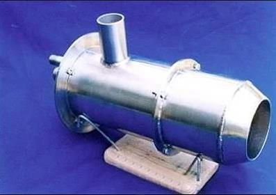 Quemador de alta velocidad — vista frontal